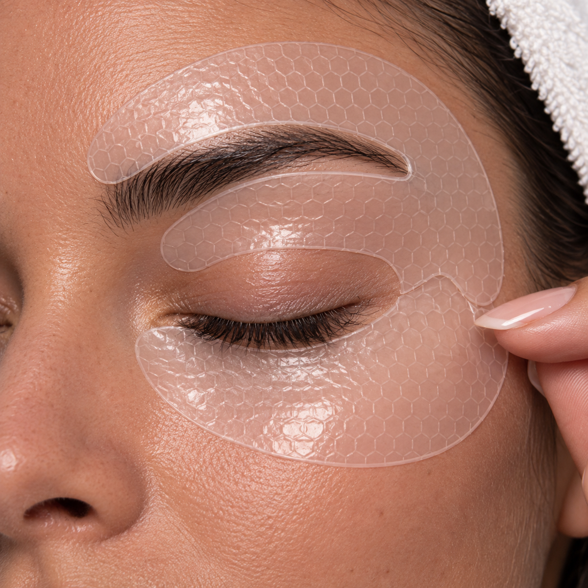 Mascarilla de colágeno y péptidos para el contorno de ojos