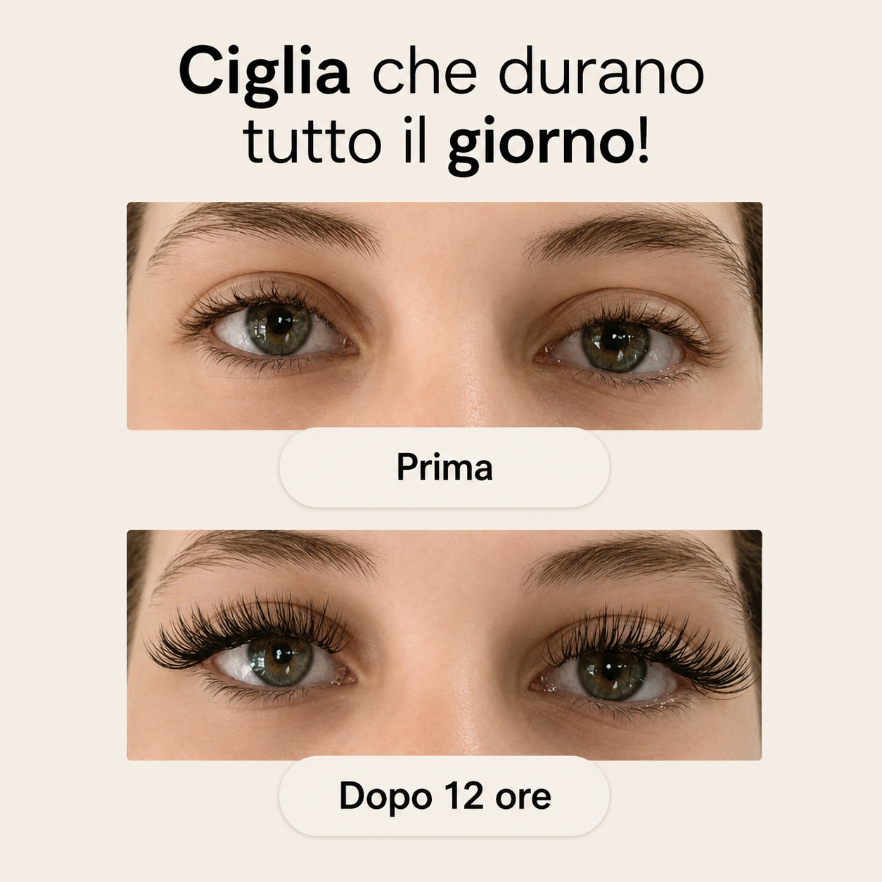 Ciglia finte magnetiche Dolceliora™ senza colla.