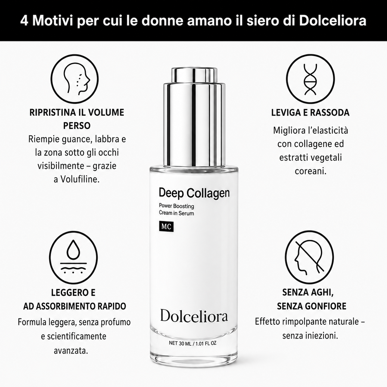 Siero al collagene coreano per pelli mature