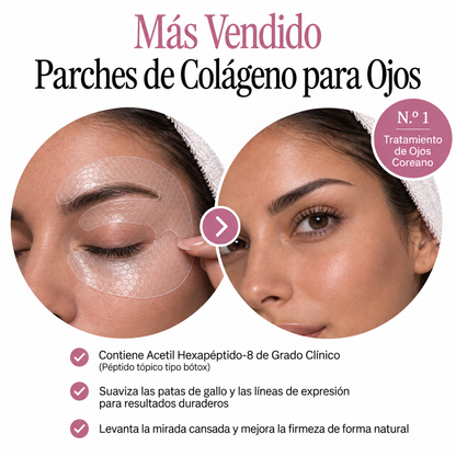 Mascarilla de colágeno y péptidos para el contorno de ojos